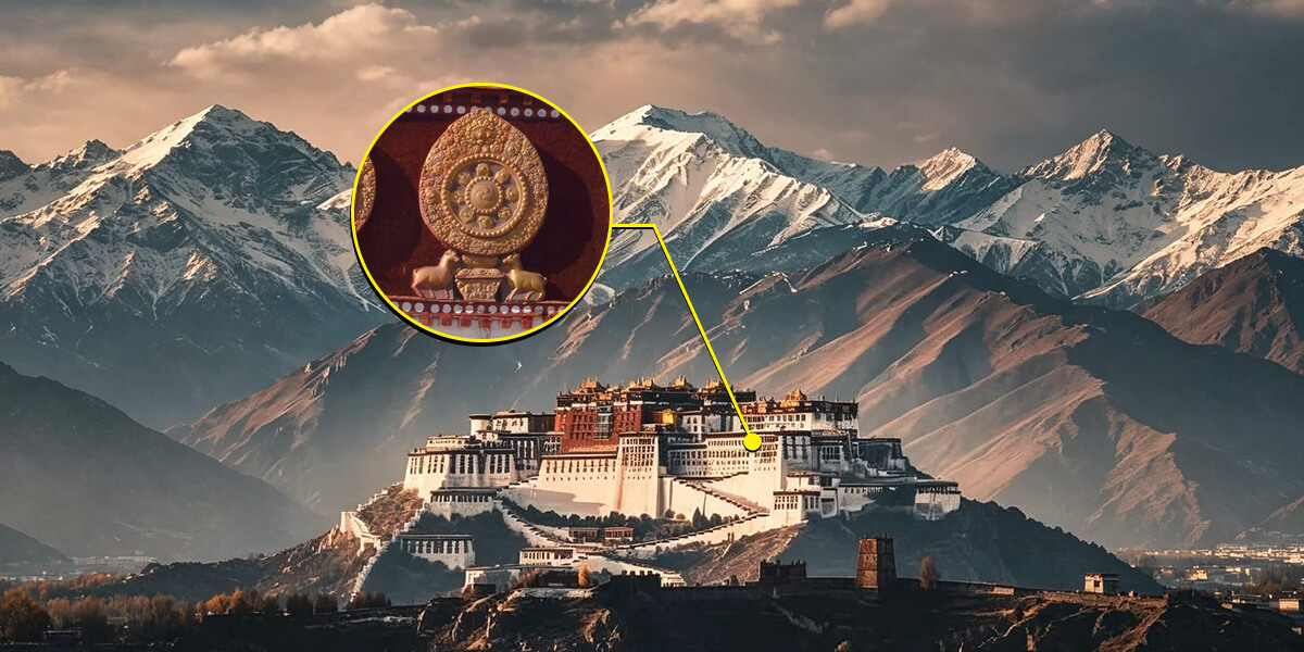 布达拉宫千亿像素全景，自布达拉宫广场仰望红宫白宫
